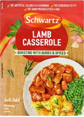 Schwartz Sachets - Lamb Casserole 6 x 35g